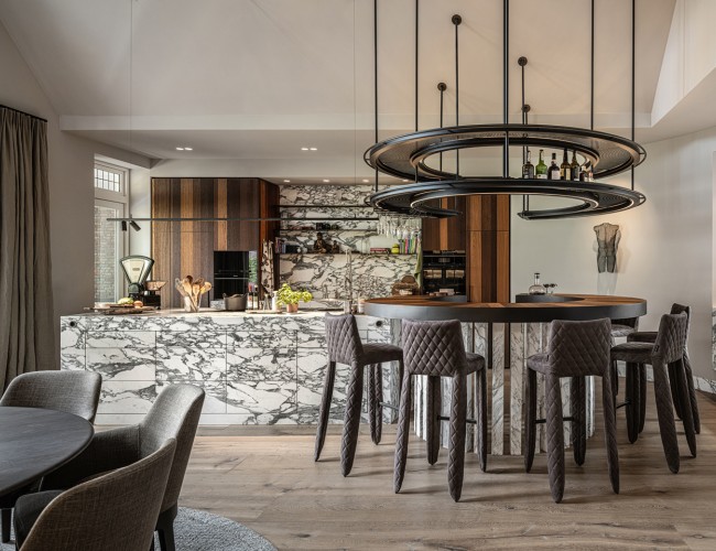 Keuken van Arabescato marmer - Mutsaerts Natuursteen