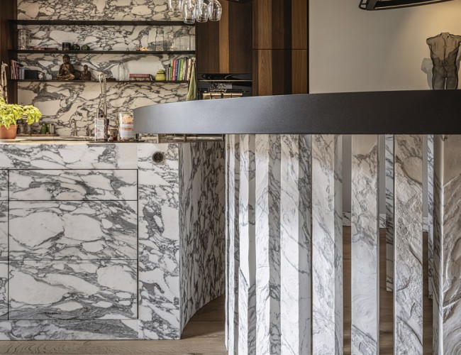 Detail keuken natuursteen - Francois Hannes design